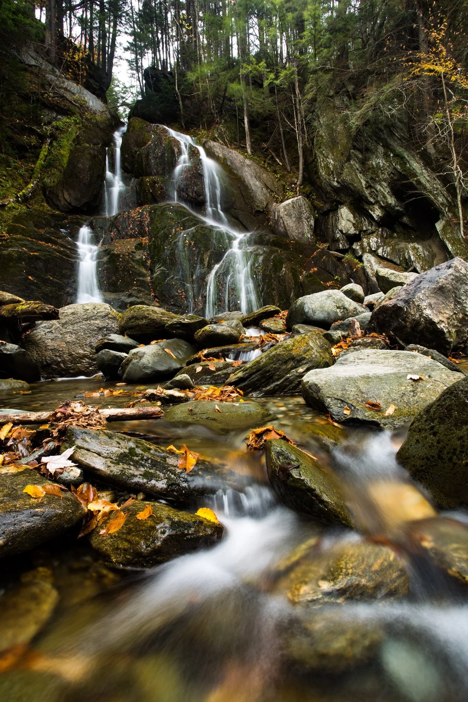 Vermont Autumn Waterfall.JPG