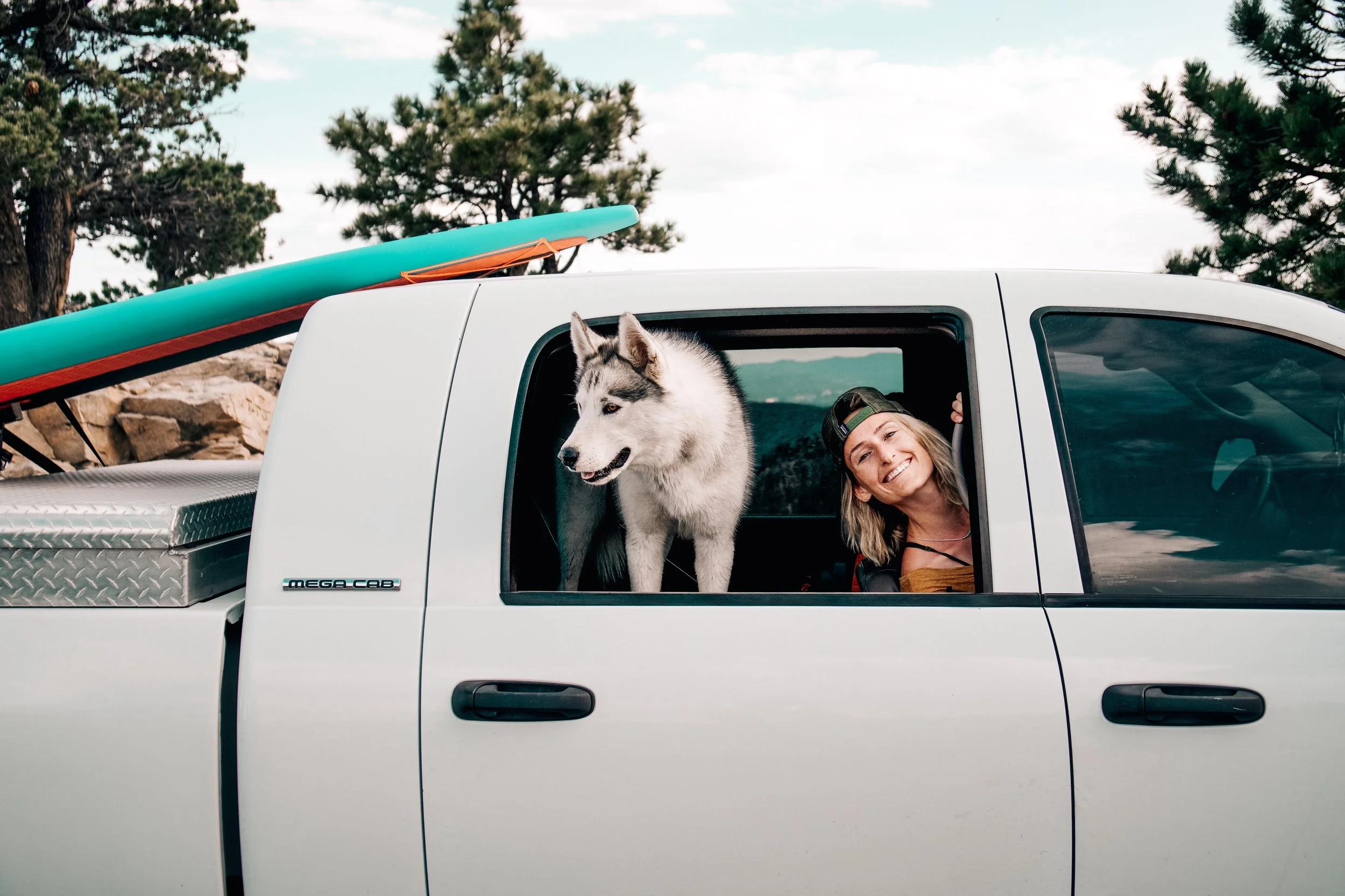 Sarah Dalton and Ophir Dog make the best road trip buddies| Edward Arthur Dalton