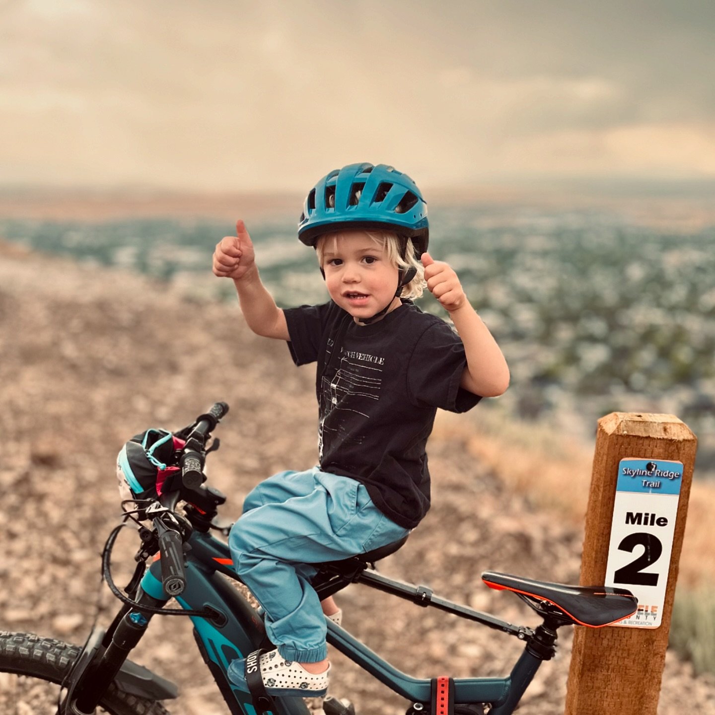 Is there a better way to spend the evening after a hot summer&rsquo;s day at work than riding bikes in some monsoonal rain? Yes &mdash; doing it with Eddie!

He wanted to listen to Imagine Dragons &ldquo;Thunder&rdquo; on repeat all the way home with