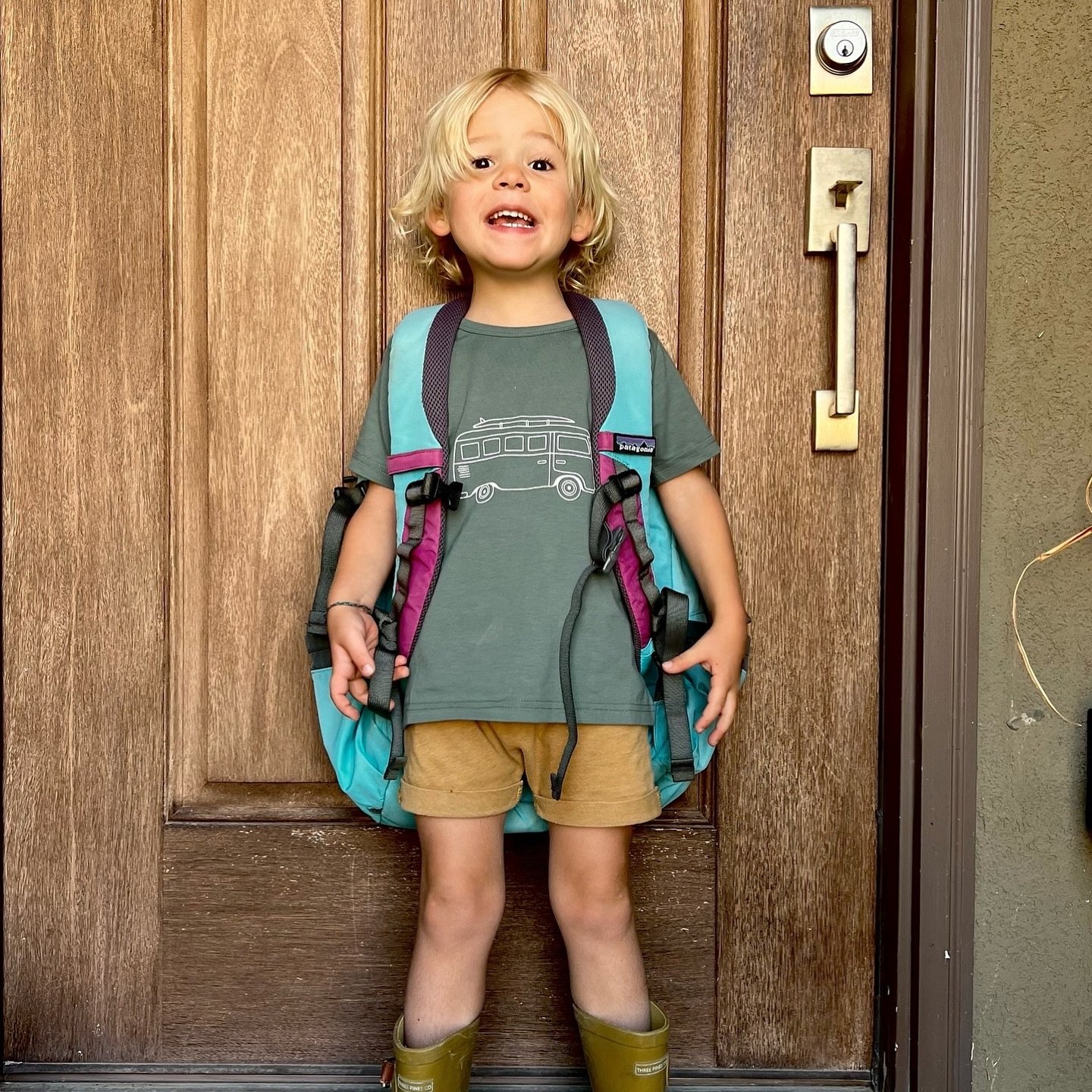 Eddie was so excited to go to preschool this morning. Big day for a little guy! We love you and your big, brave heart!