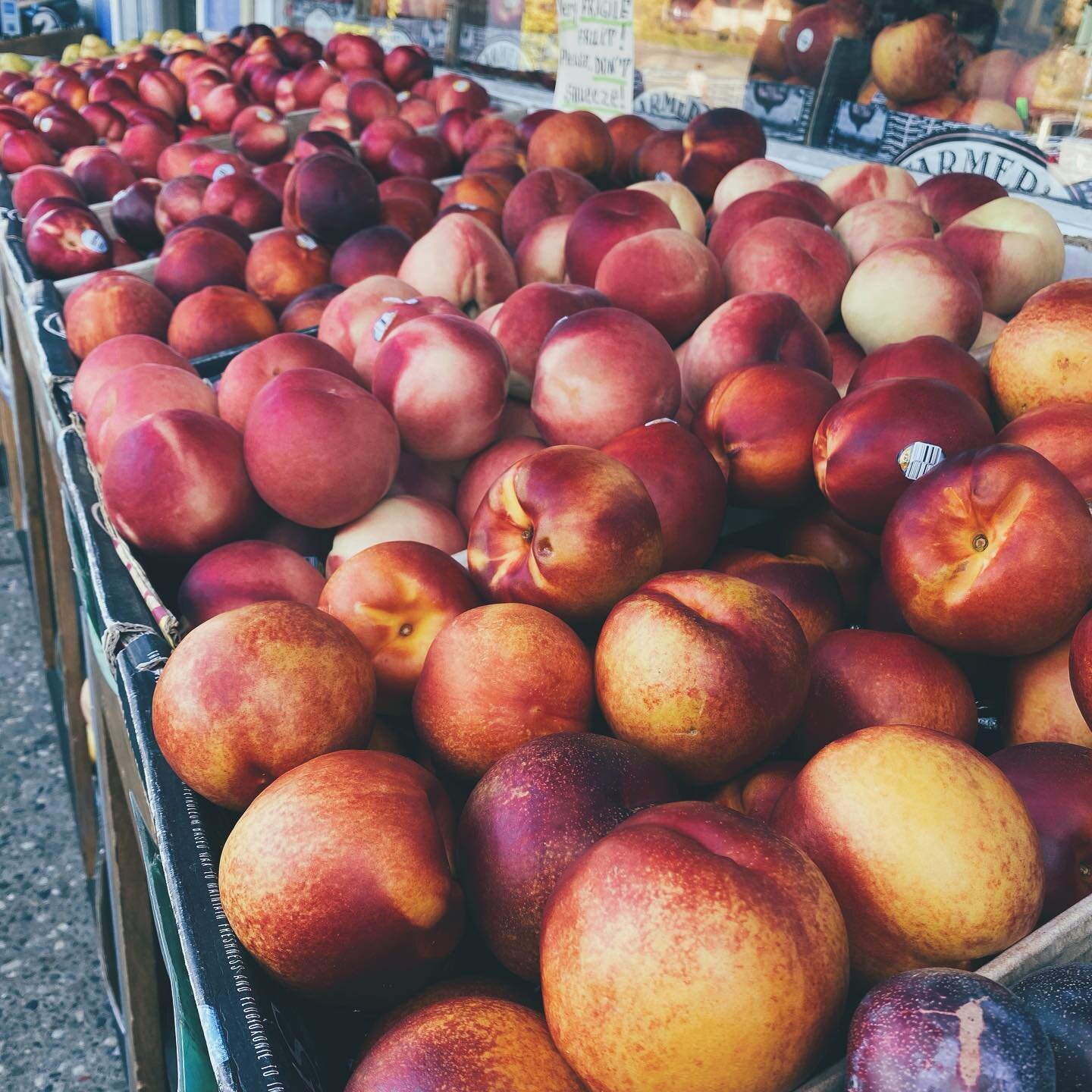 stone fruit galore at our little market in San Mateo - peak season and we love them all &hellip; a little reminder that our father hand selects all our fresh produce daily for both our Markets..