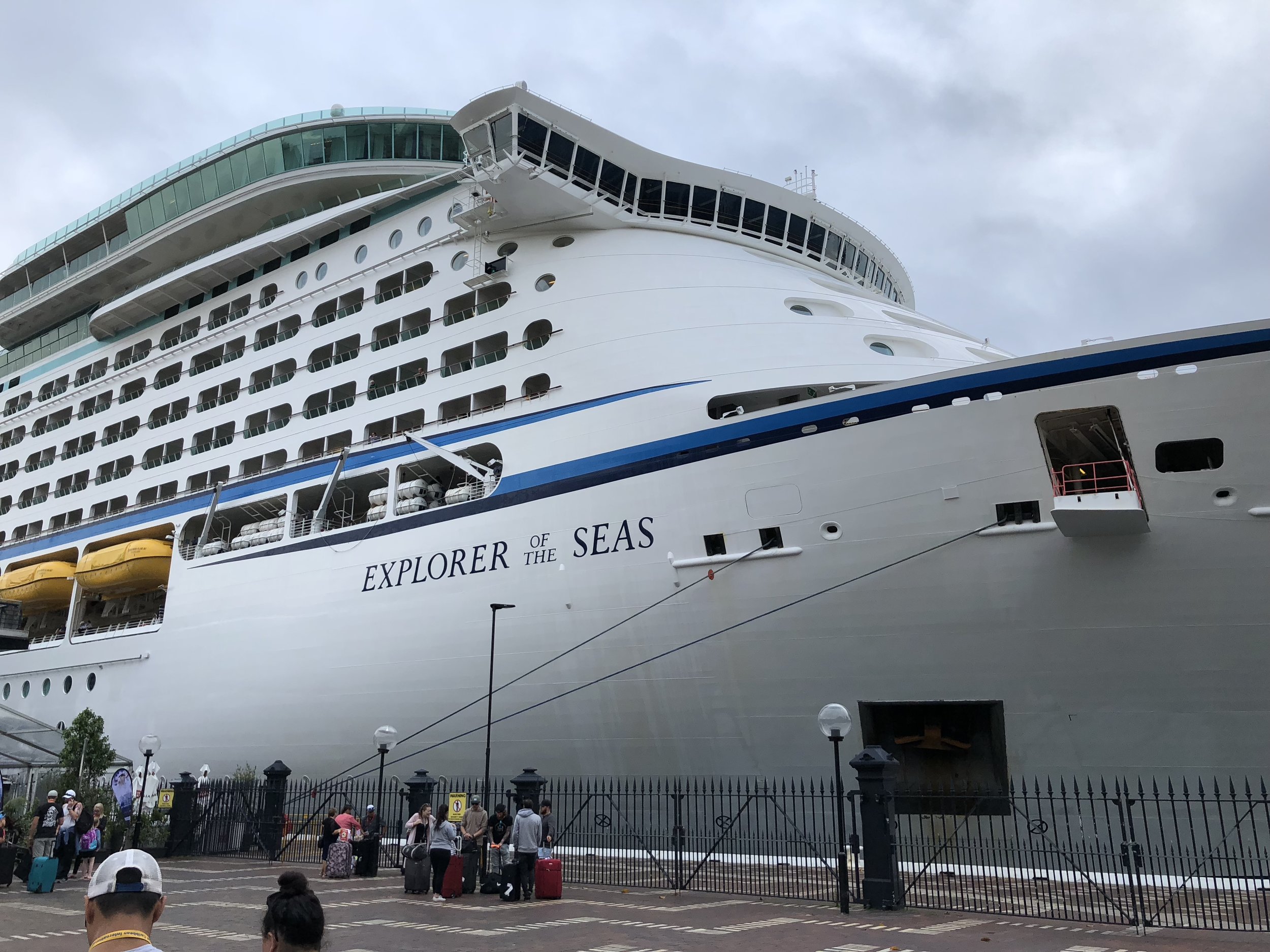 Just disembarked for the last time.