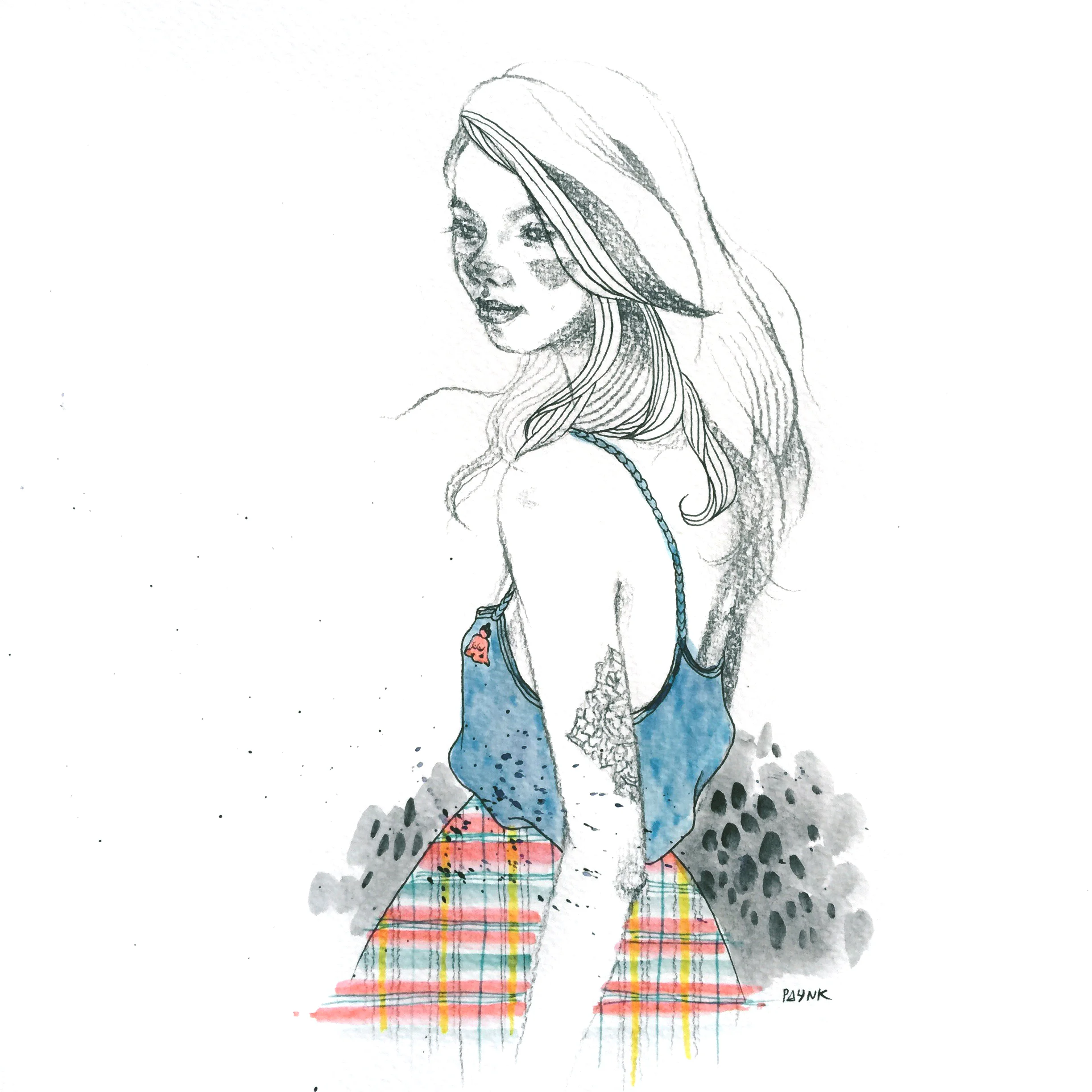 Mary | artist. illustrator. bookworm One of the first few drawings of this series. It's always good to start off new stuff with friends first, to practice all the "can you stand here?", "can you look there?". I think we were catching up over Yong Tau Fu, talking about arty stuff and miscellaneous things...
