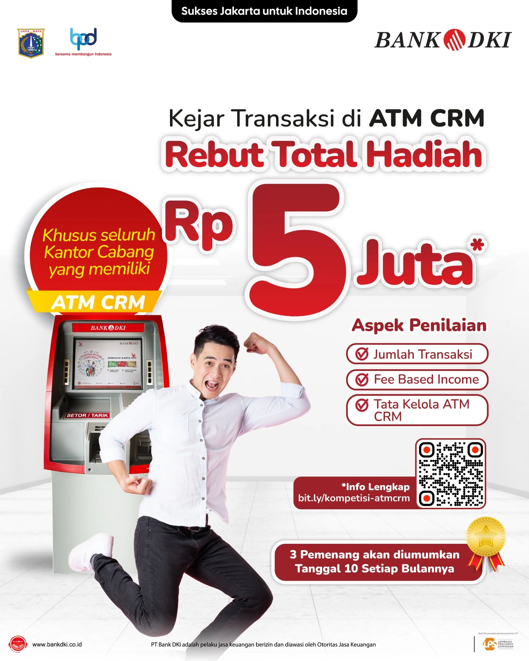 Kejar Transaksi di ATM CRM &amp; Rebut Total Hadiah Rp 5 Juta!