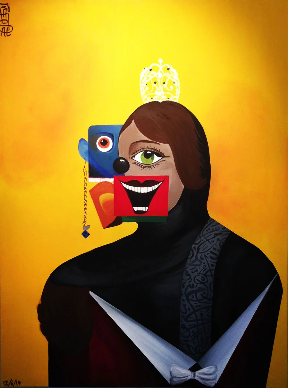7-(“The Queen” - Acrylic on canvas - 48 x 36 inches_ 121 x 91 cm – 2014 ).jpg