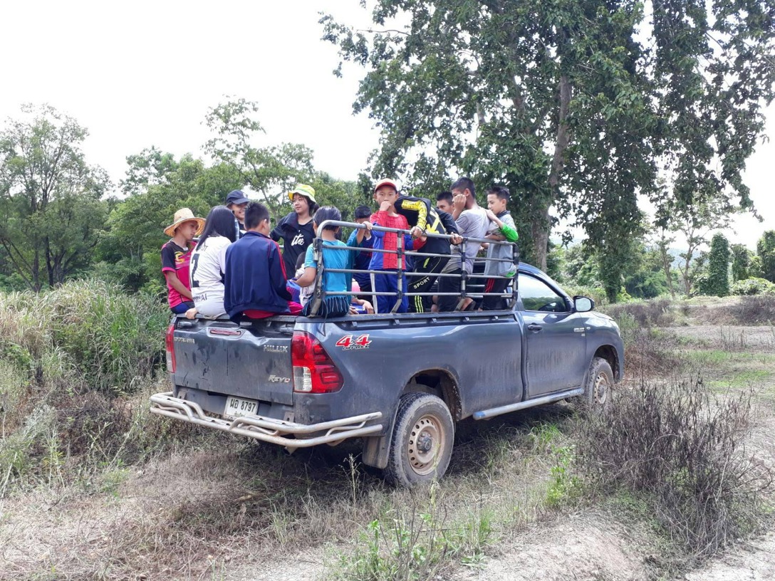 Back to Leadership Home for food – 10km drive from the paddy field
