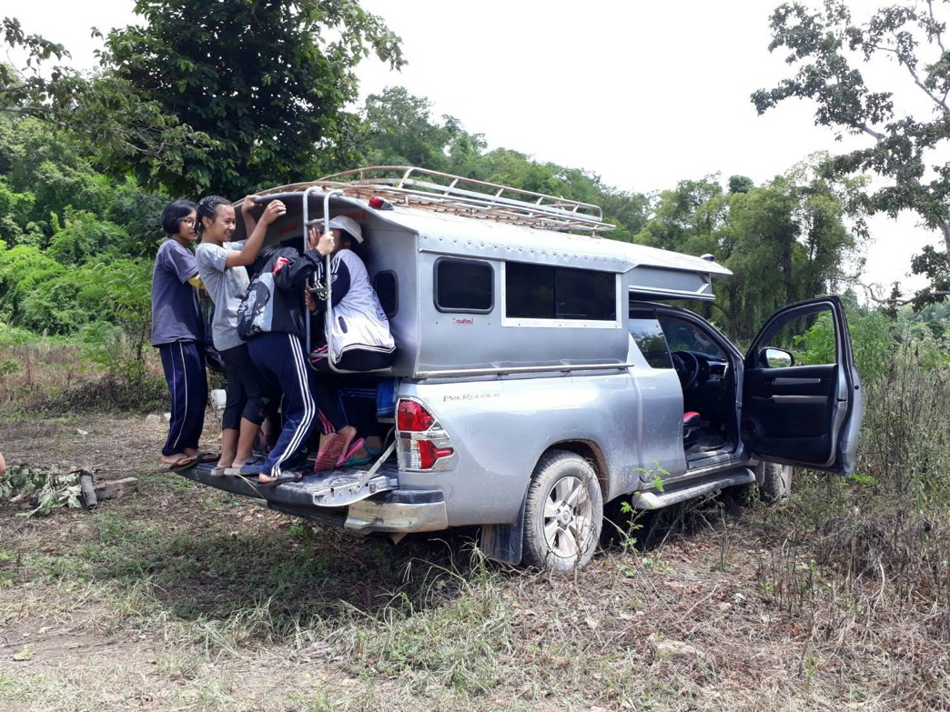 Back to Leadership Home for food – 10km drive from the paddy field