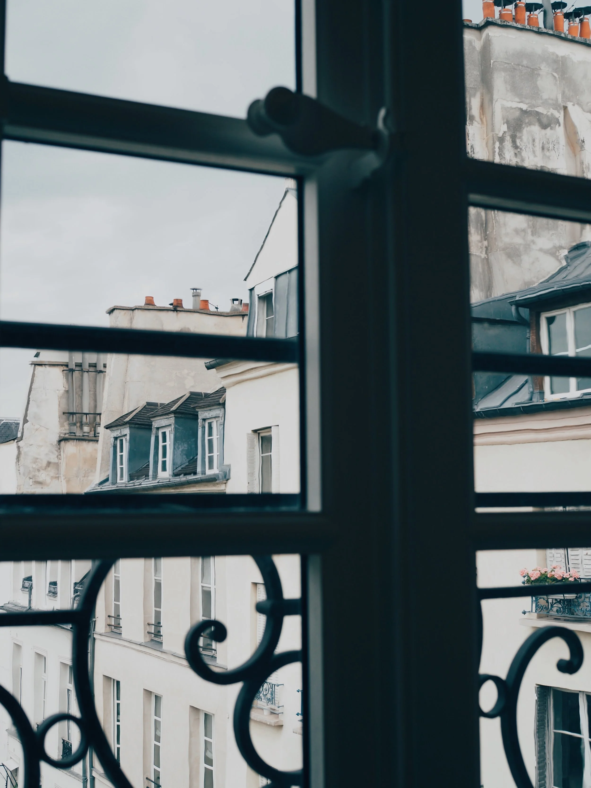 Looking out from the Picasso Museum in the Marais