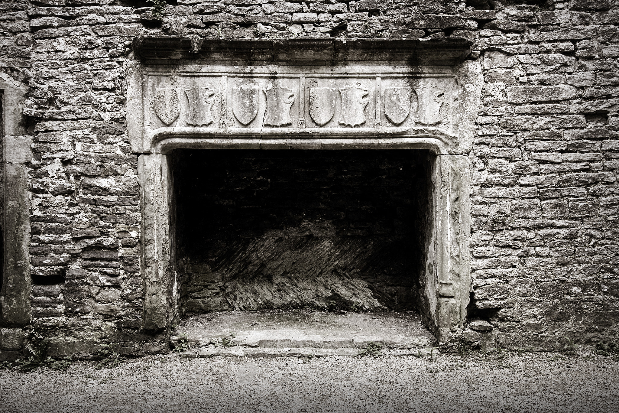 Old Beaupre Castle Fireplace