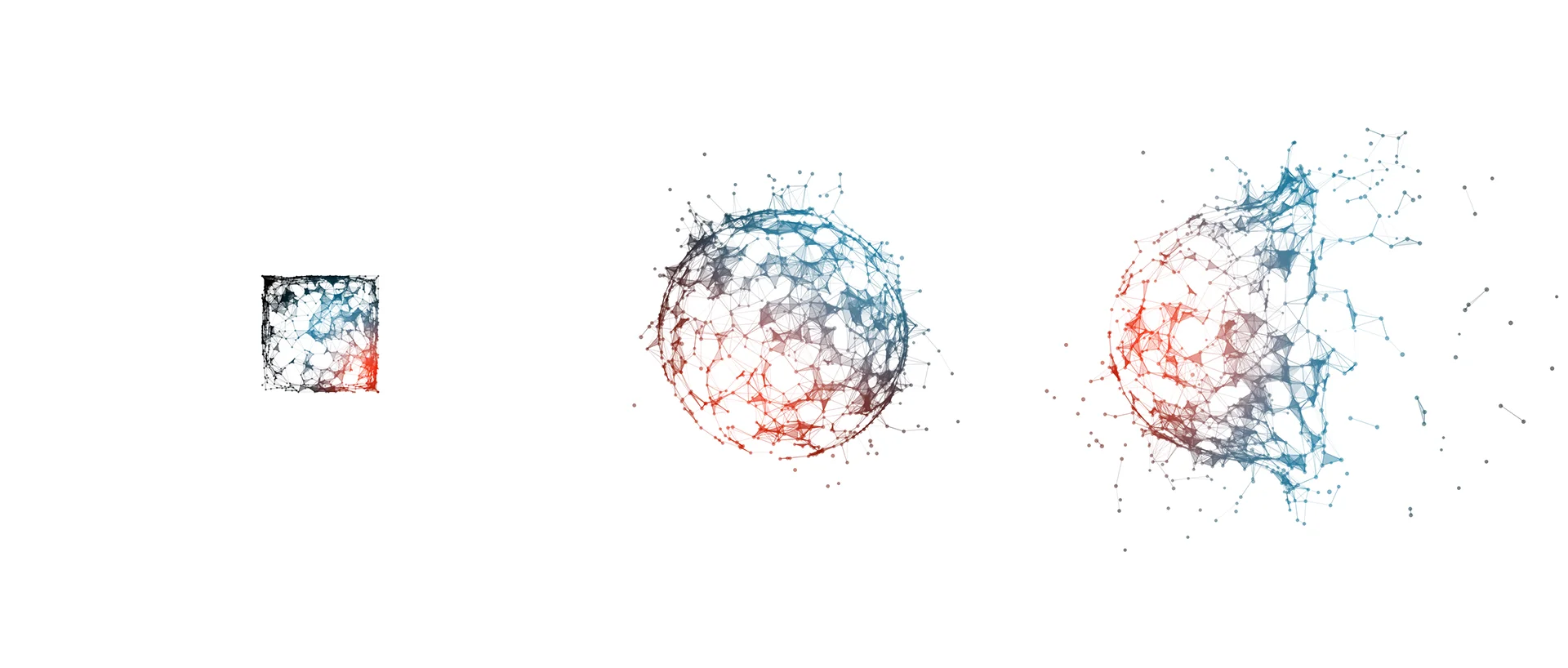 Evolution of the elements, throughout the magazine.