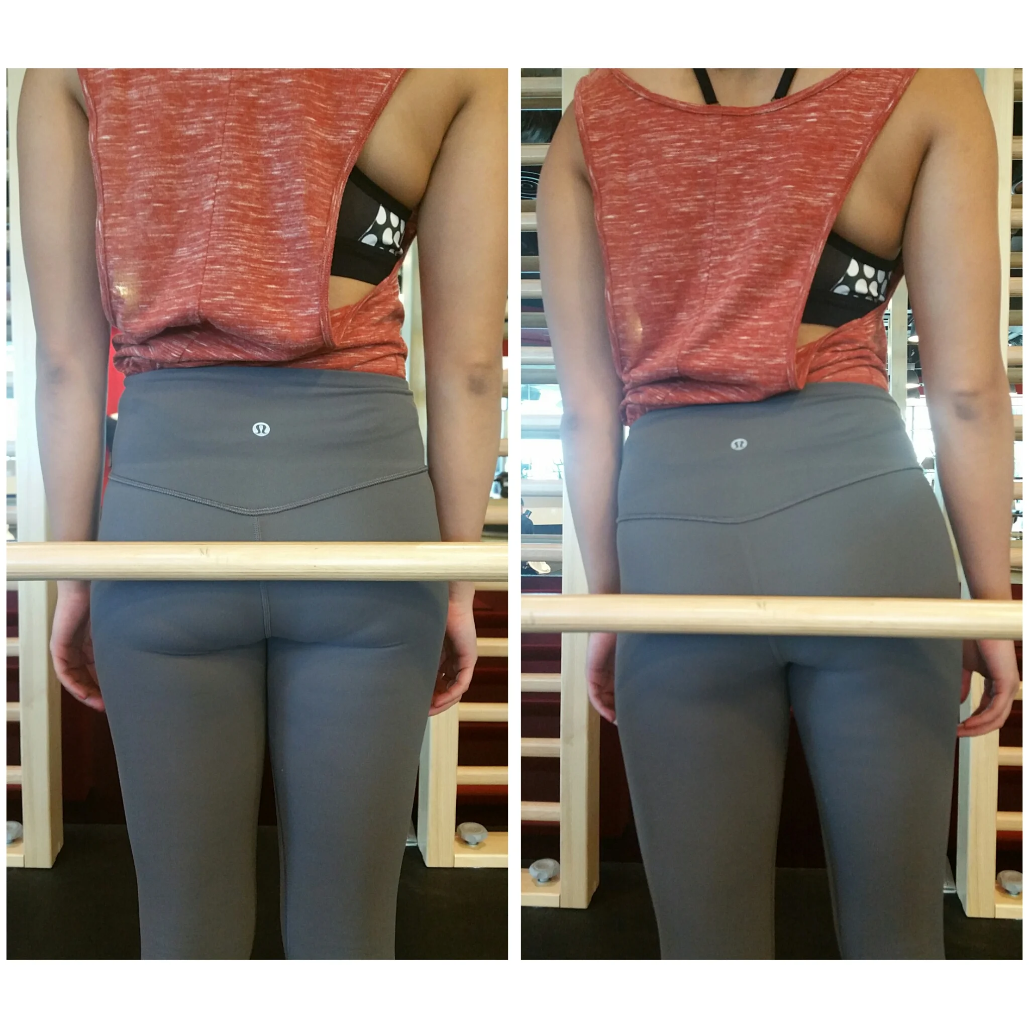 (ii) Hips – do they tilt? You might need someone to spot you whilst you hold a stick across your hips.