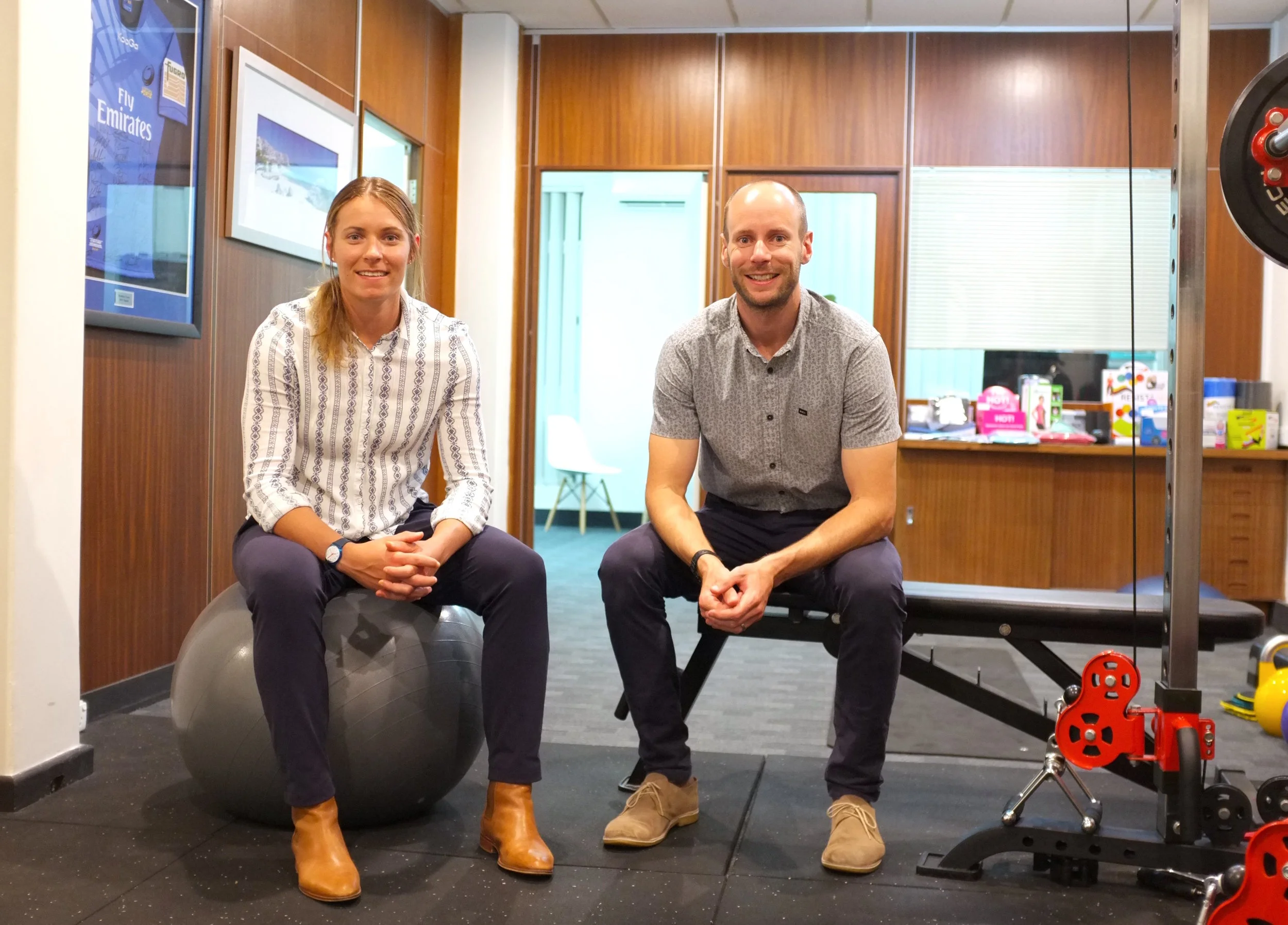 Stack St Physio Fremantle Ben Mather Nicola Rutty in gym.jpg