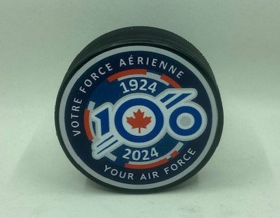 Hockey Puck, RCAF Command Patch, 1 Sided Printing