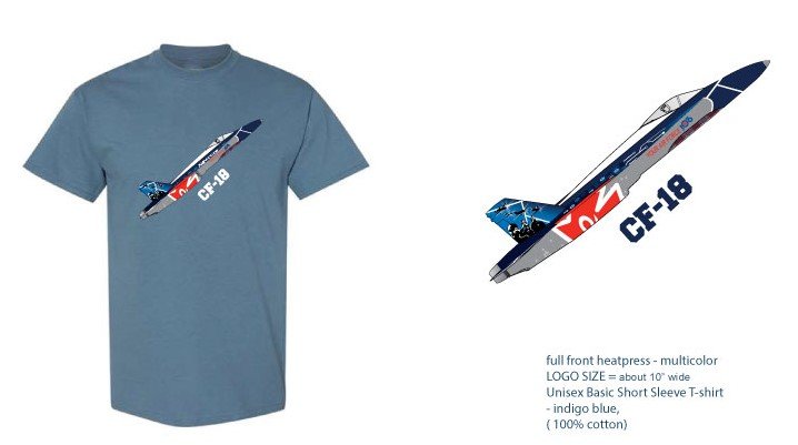 T-Shirt, CF-18 Demo Jet (Computer Artwork)