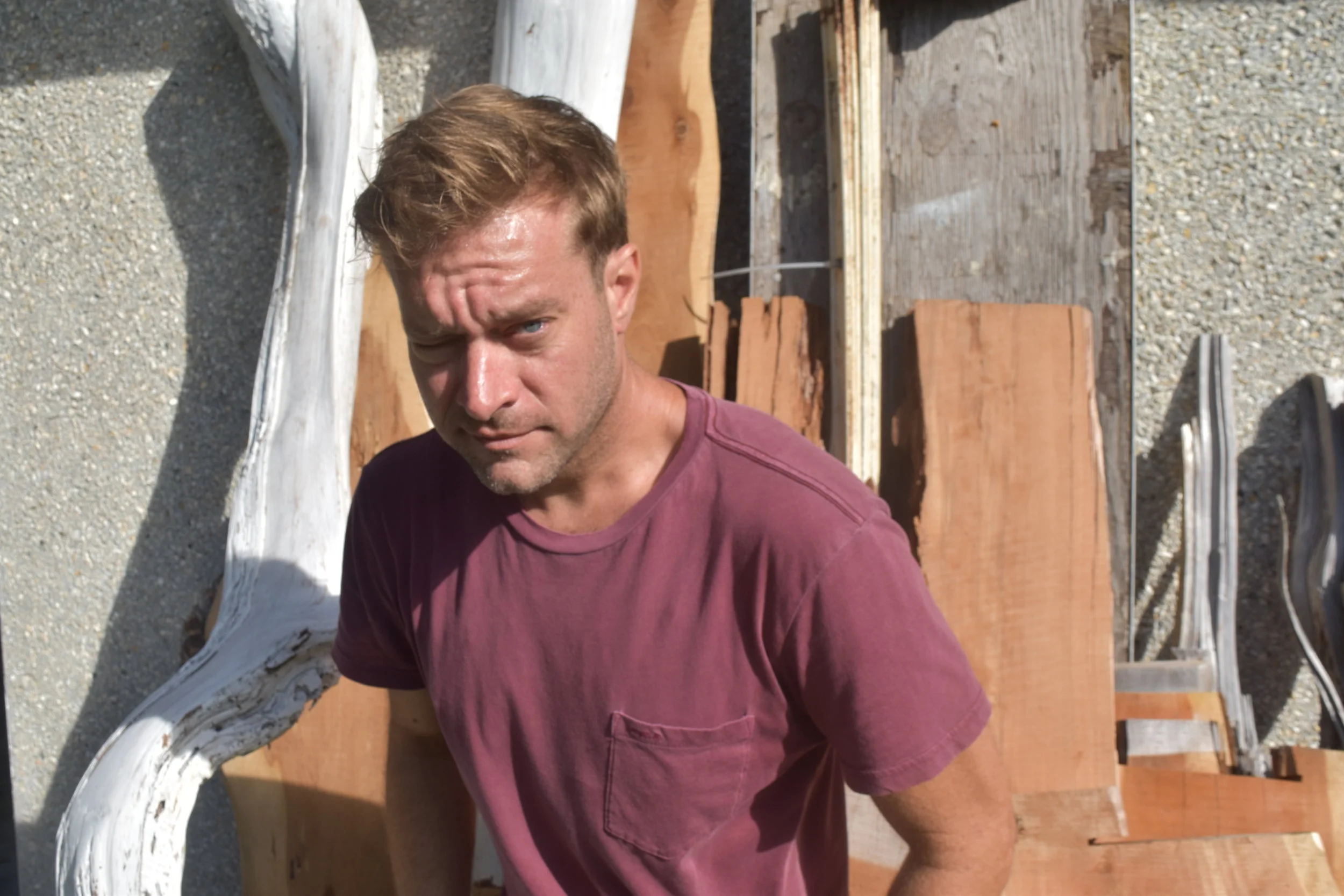  "Behind me is project 675 not completed. It's going to be a water fountain."  Weeks states that he works on a new project everyday. He likes to have a lot going on so the creative energy never stops. 