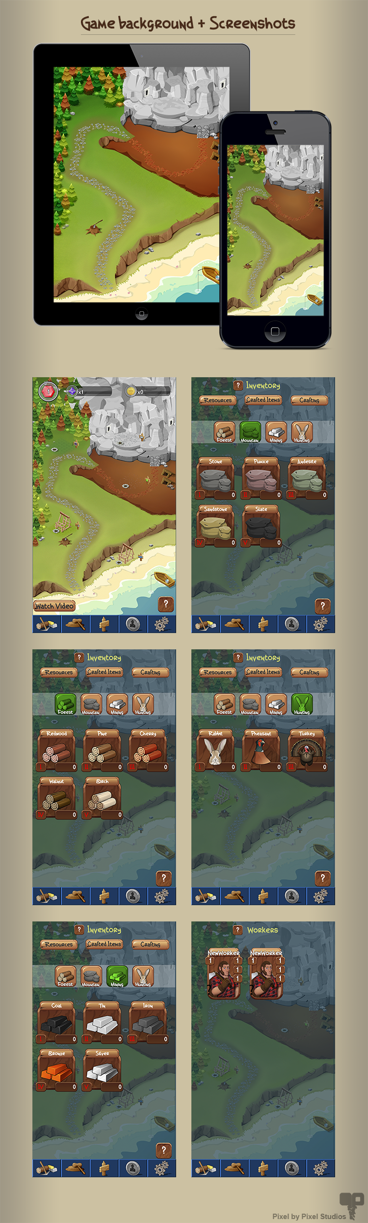 Crazy Economy Craft UI Screenshots