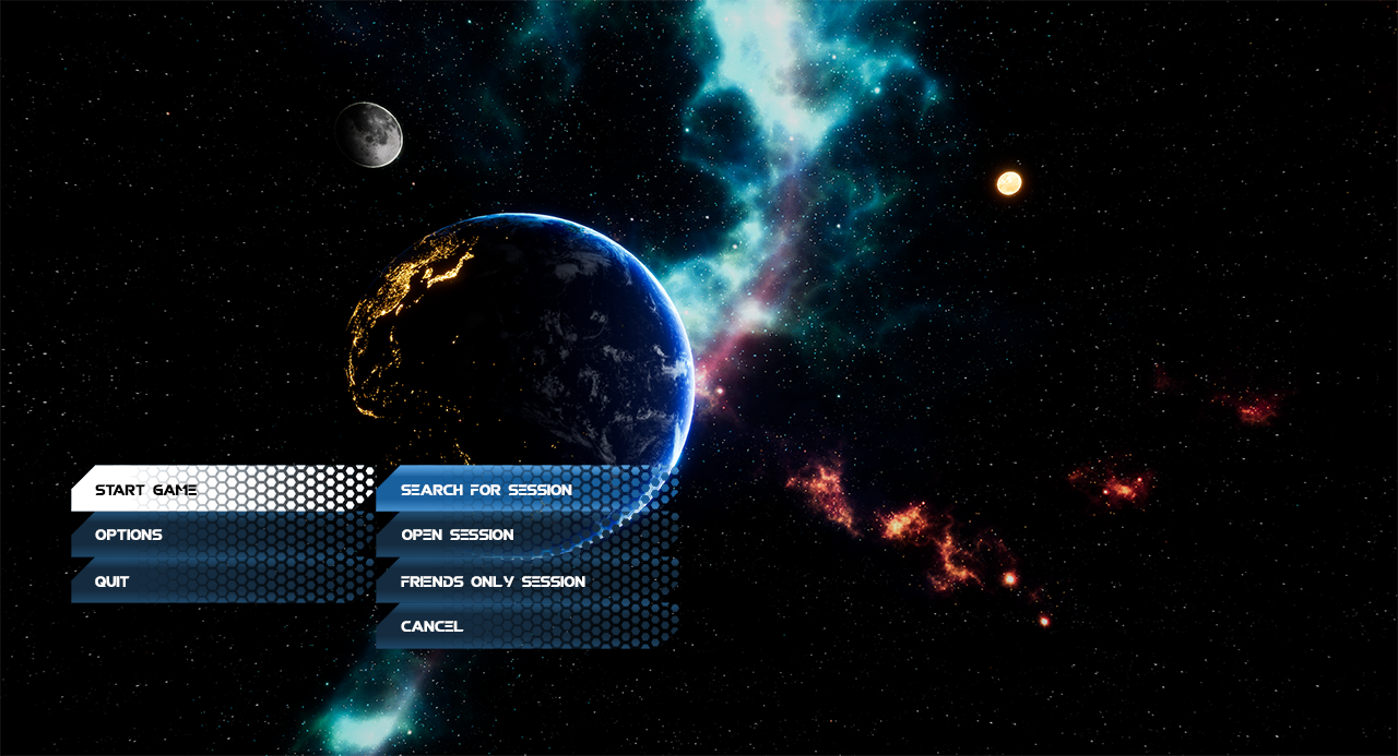 Start Game Menu.