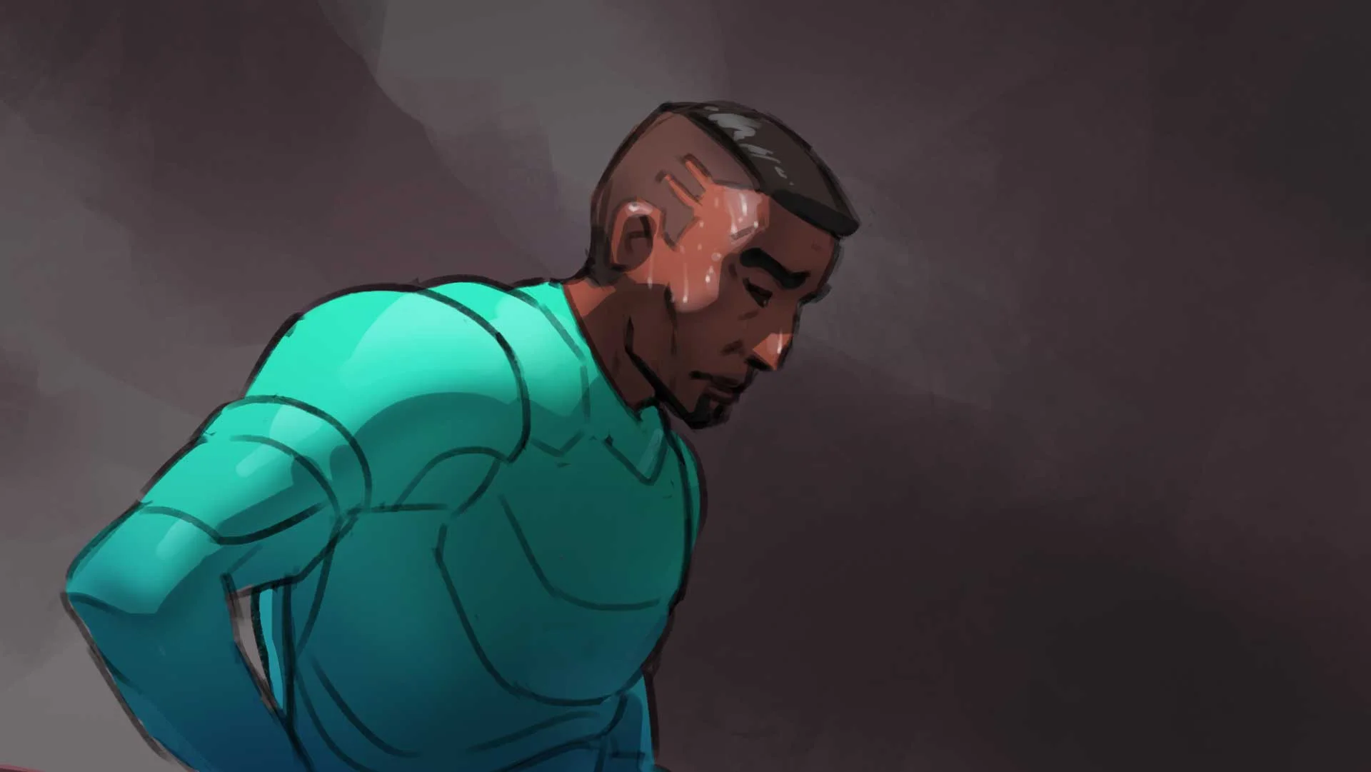 Liddel Bradley, Comets Captain, can't hide his disappointment.
