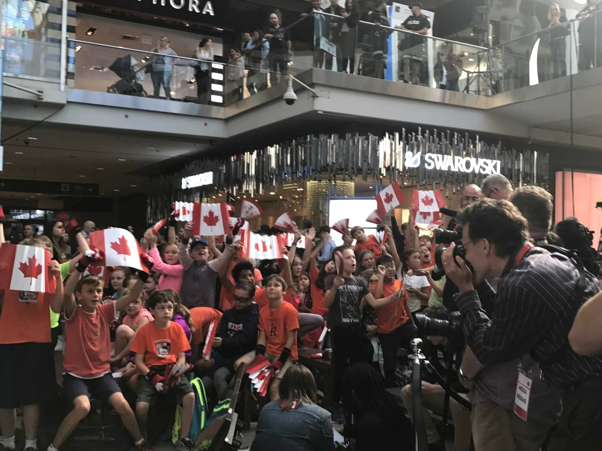 Note to self: remember how effective it is to have screaming and cheering kids at an event. 