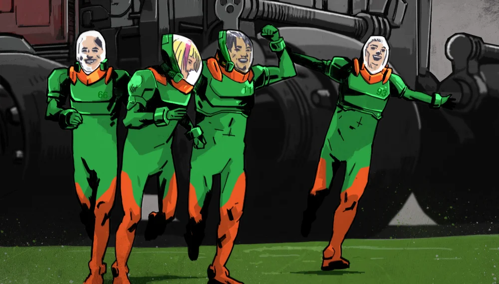 IMMORTALS CELEBRATING THEIR WIN OVER WUJI