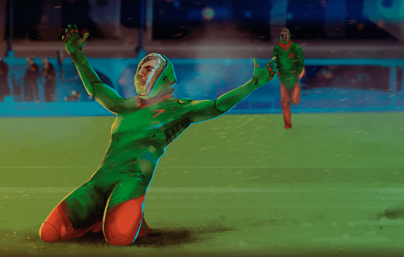 The Immortals are ecstatic as they celebrate their first victory of season 2.