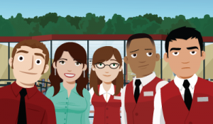 LtoR: Kurt, Melissa, Becky, Franklin & Jason. Your friendly neighborhood Multiplex 10 staff