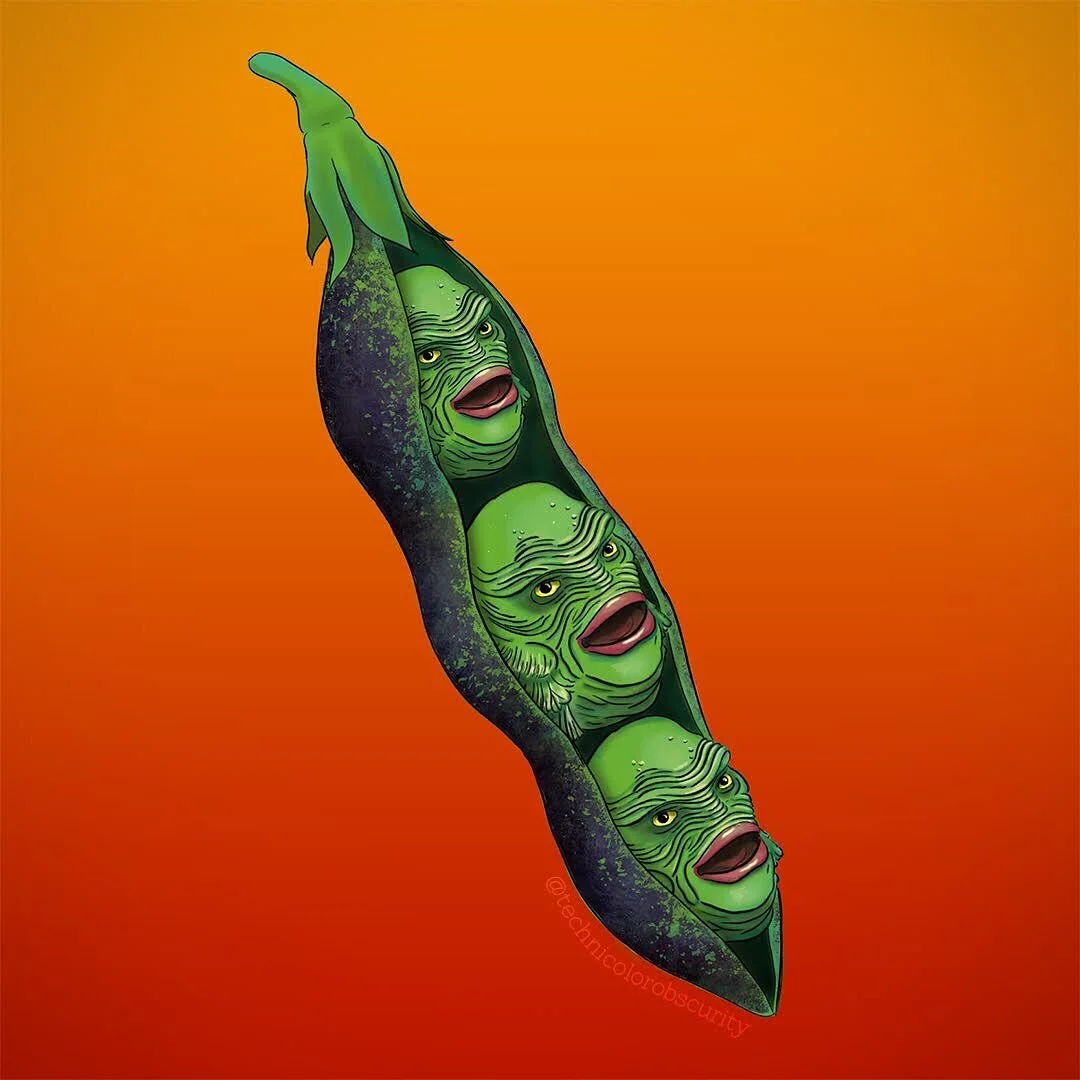 Day 2 of #drawlloween2020 - Creature from the Black Legume