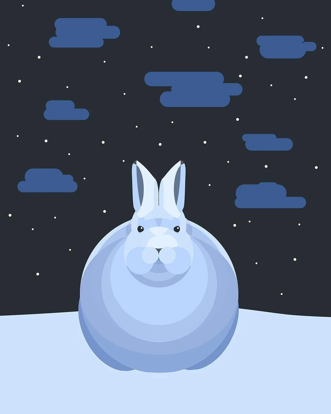 Arctic Hare #chubbybunny