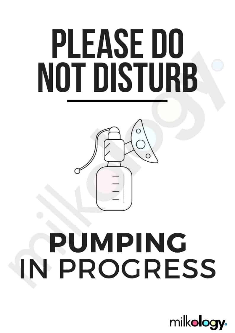 6 FREE Pumping Signs For The Door — Milkology®