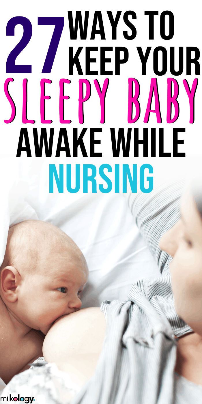 newborn falls asleep while feeding