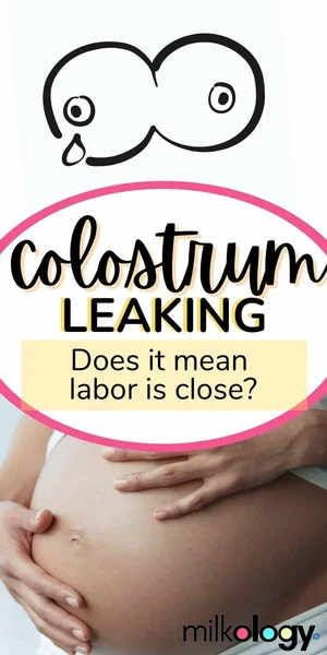 Help! If Leak Colostrum Will I Go Into Labor Soon? — Milkology®