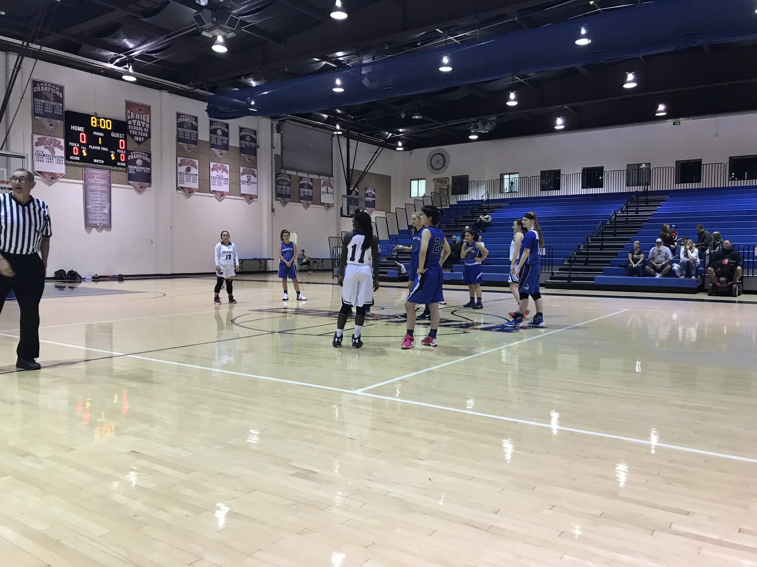 Our second game of the season was against Christian HS. 