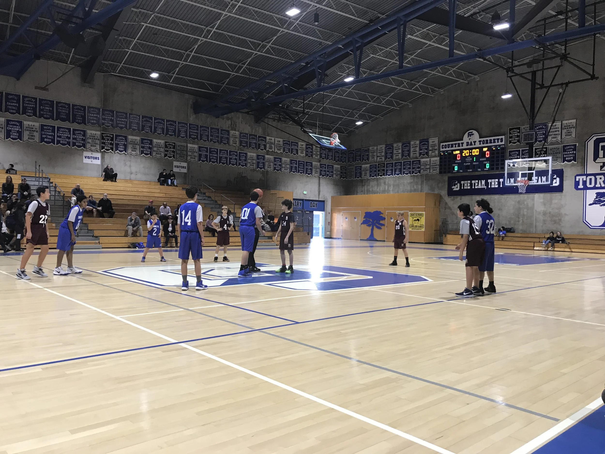 The C Team played on the "primetime" court!