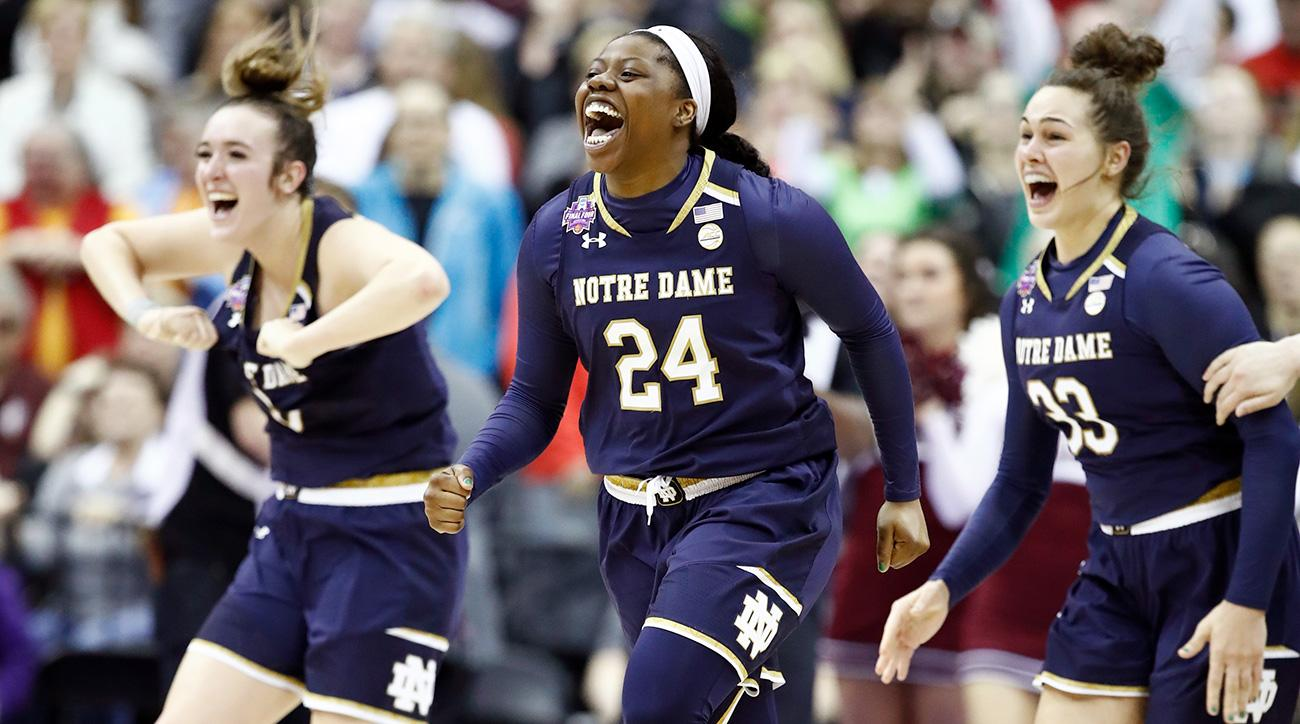 Arike Ogunbowale (24), Superstar shooting guard for the Notre Dame Women's Basketball team that won the 2018 NCAA National Championship