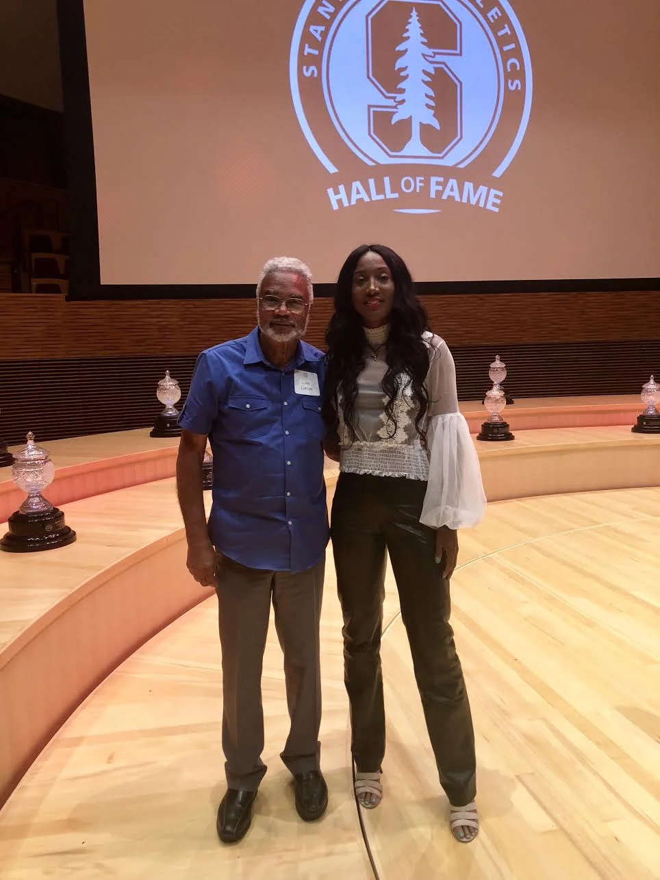 Professor Carson at my Hall of Fame Induction this past Friday