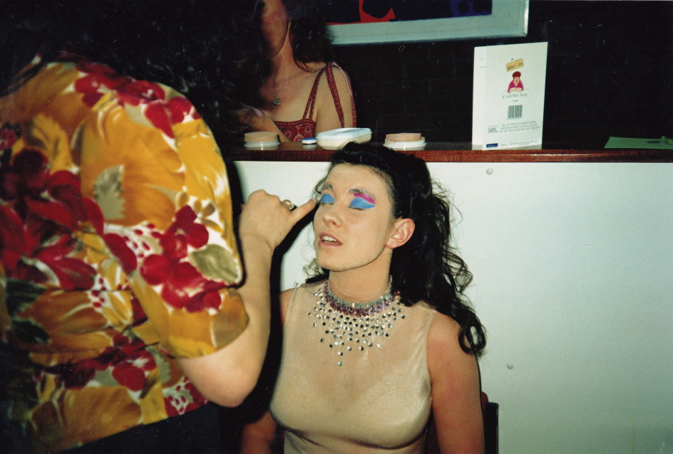 Justine Backstage Make-Up - La Cage Aux Folles 92 Shepshed.jpg