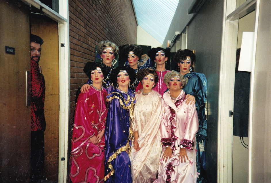 Justine front row 2nd from right - La Cage Aux Folles 92 .jpg