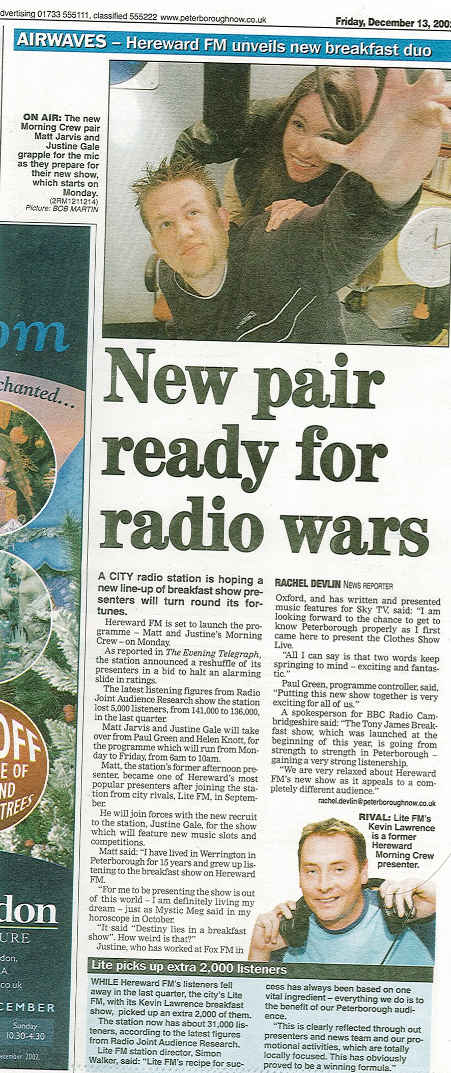 Newspaper - Hereward FM Radio Show Launch-1.png