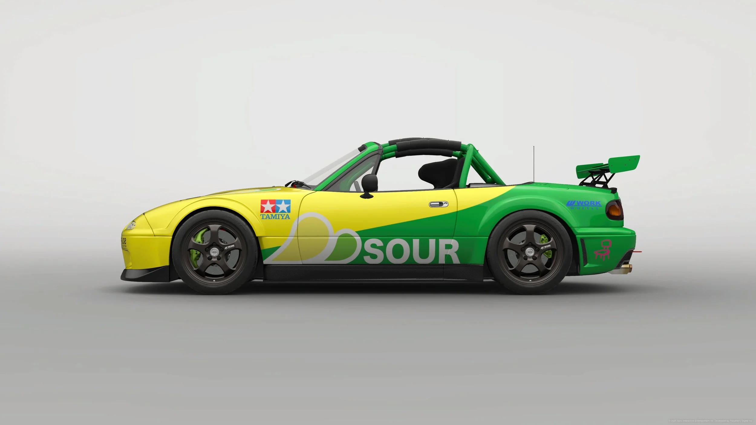  Mazda Miata (NA) sporting the Official Sour Motorsport Livery. 