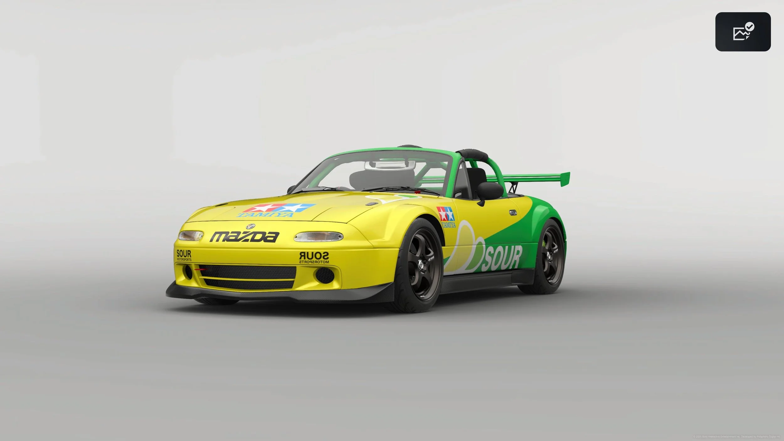  Mazda Miata (NA) sporting the Official Sour Motorsport Livery. 
