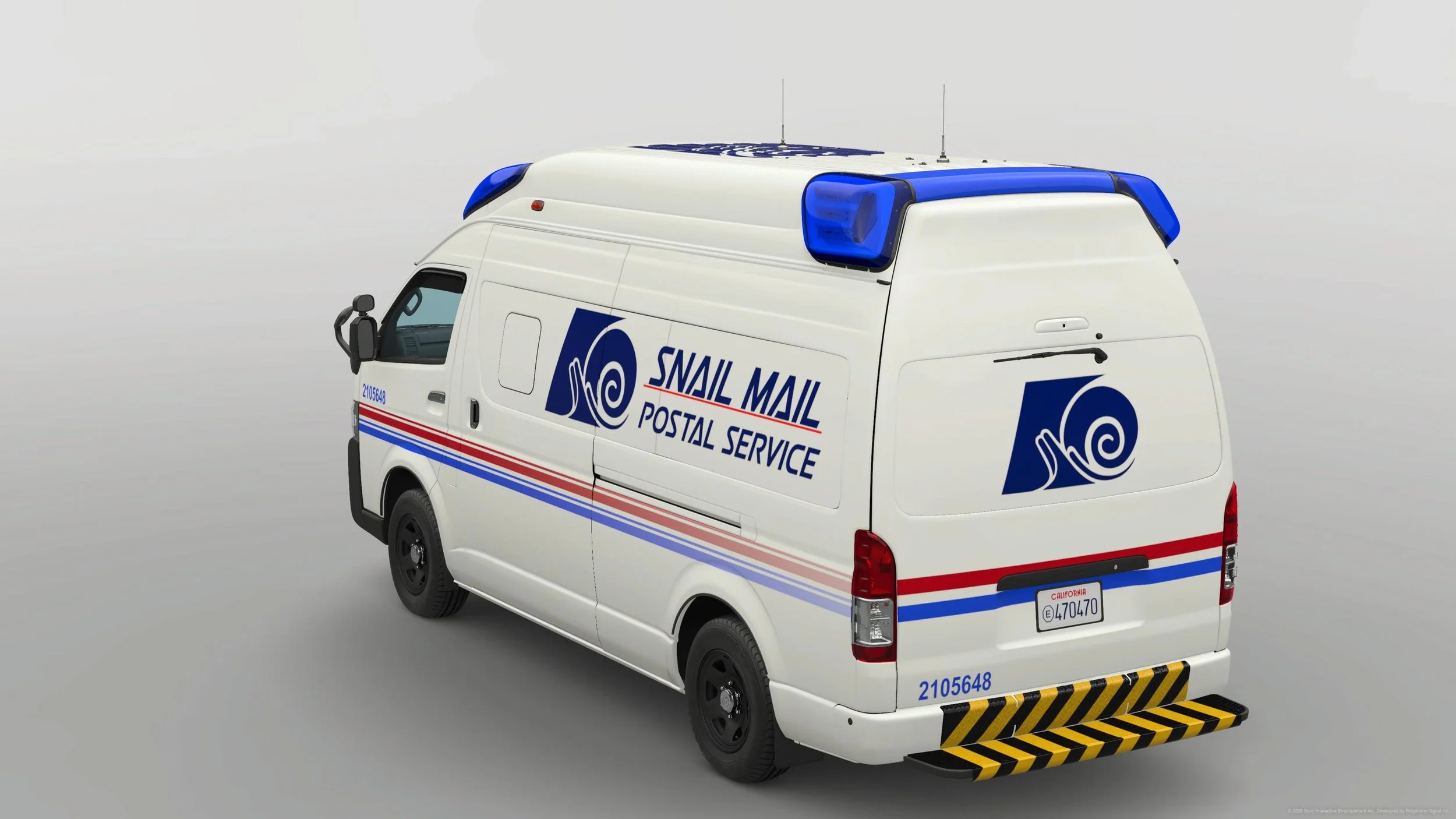  Snail Mail Delivery Van. (Toyot Hiace)   ‘Slowly, but surely your mail will be in the best condition, guaranteed.’ 