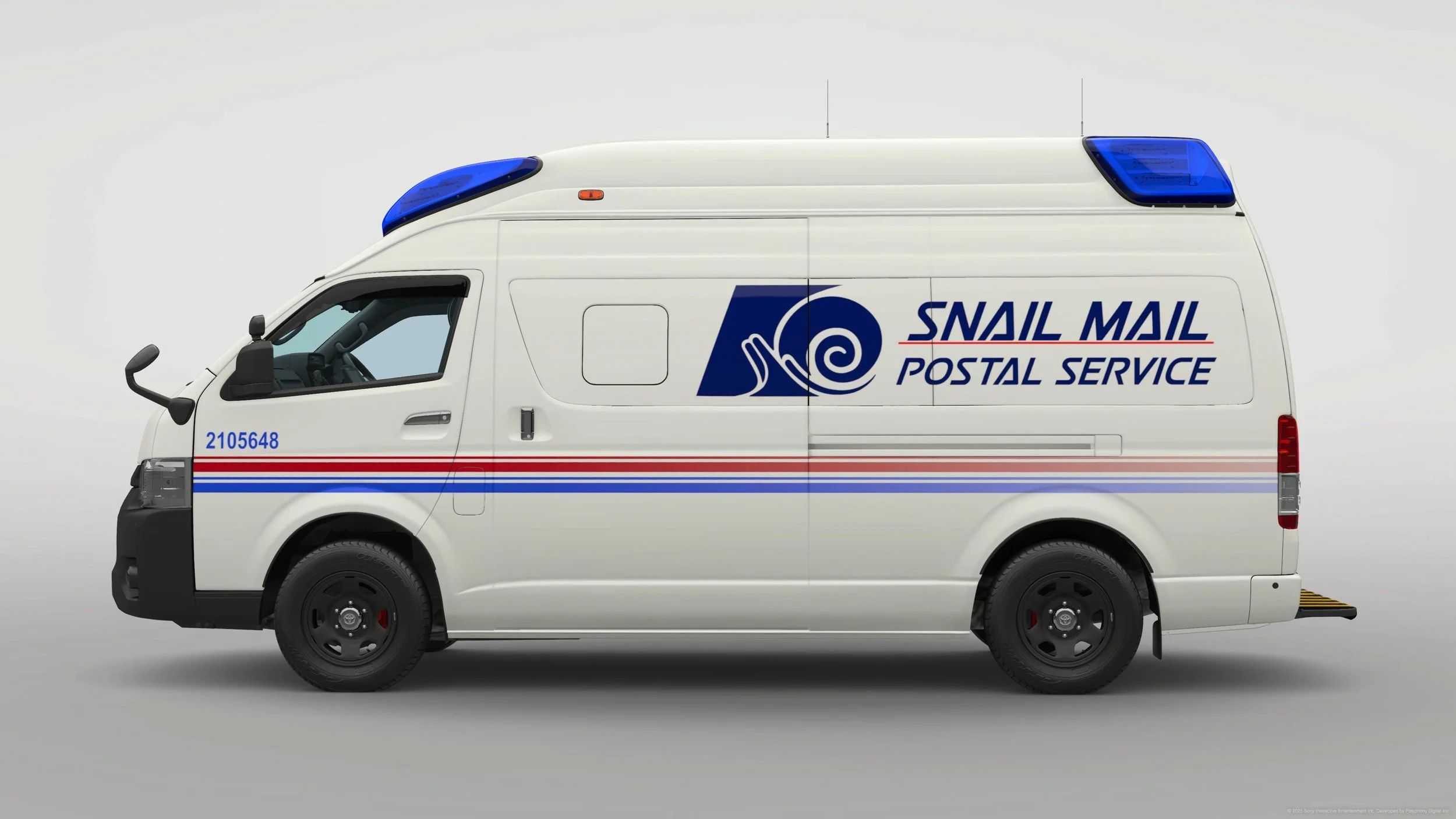  Snail Mail Delivery Van. (Toyot Hiace)   ‘Slowly, but surely your mail will be in the best condition, guaranteed.’ 