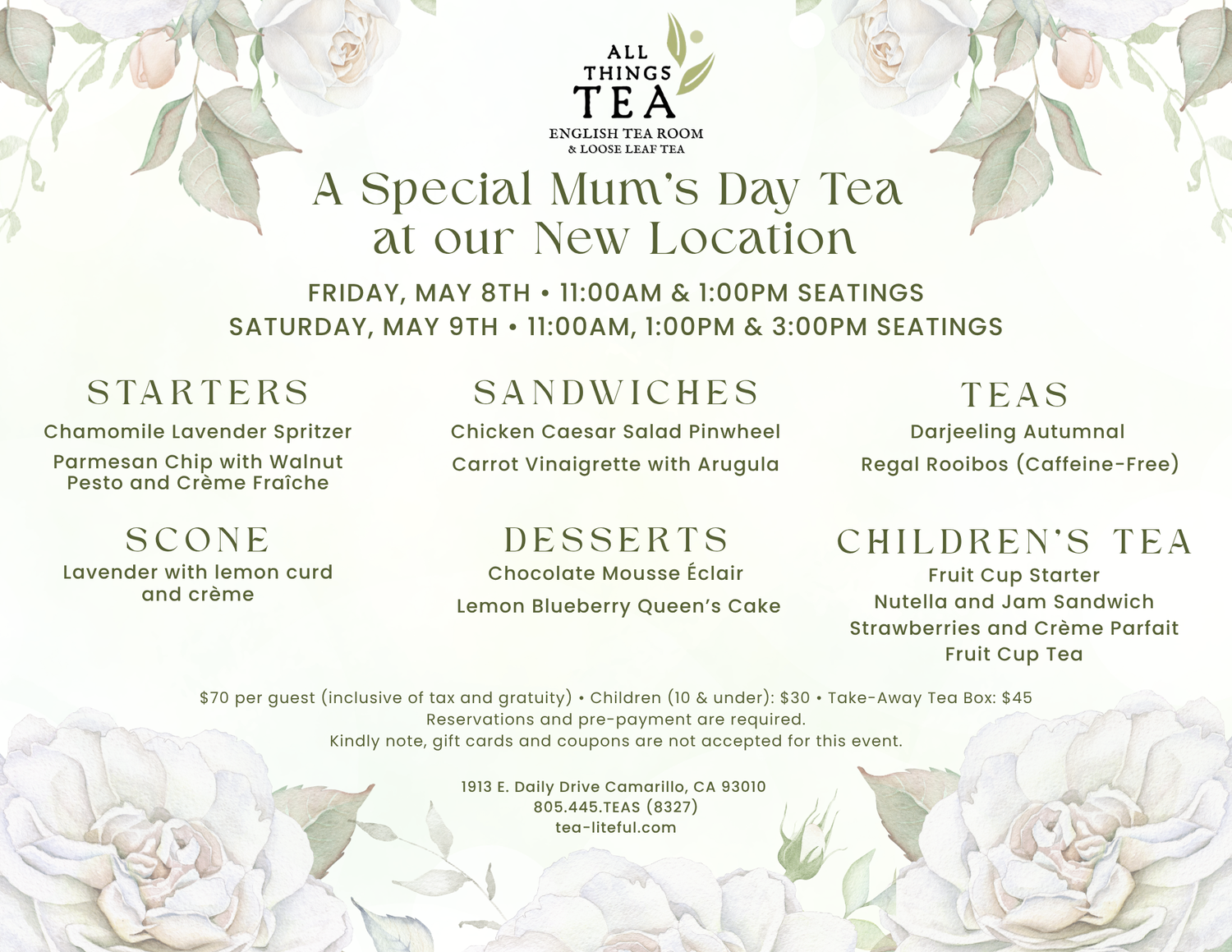 Mum's Day Tea — All Things Tea