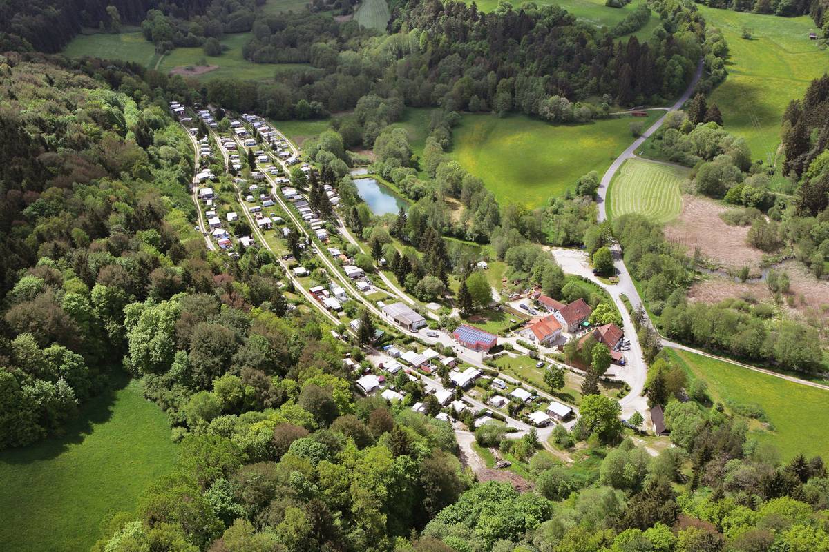 Panorama Aufnahme Campingplatz