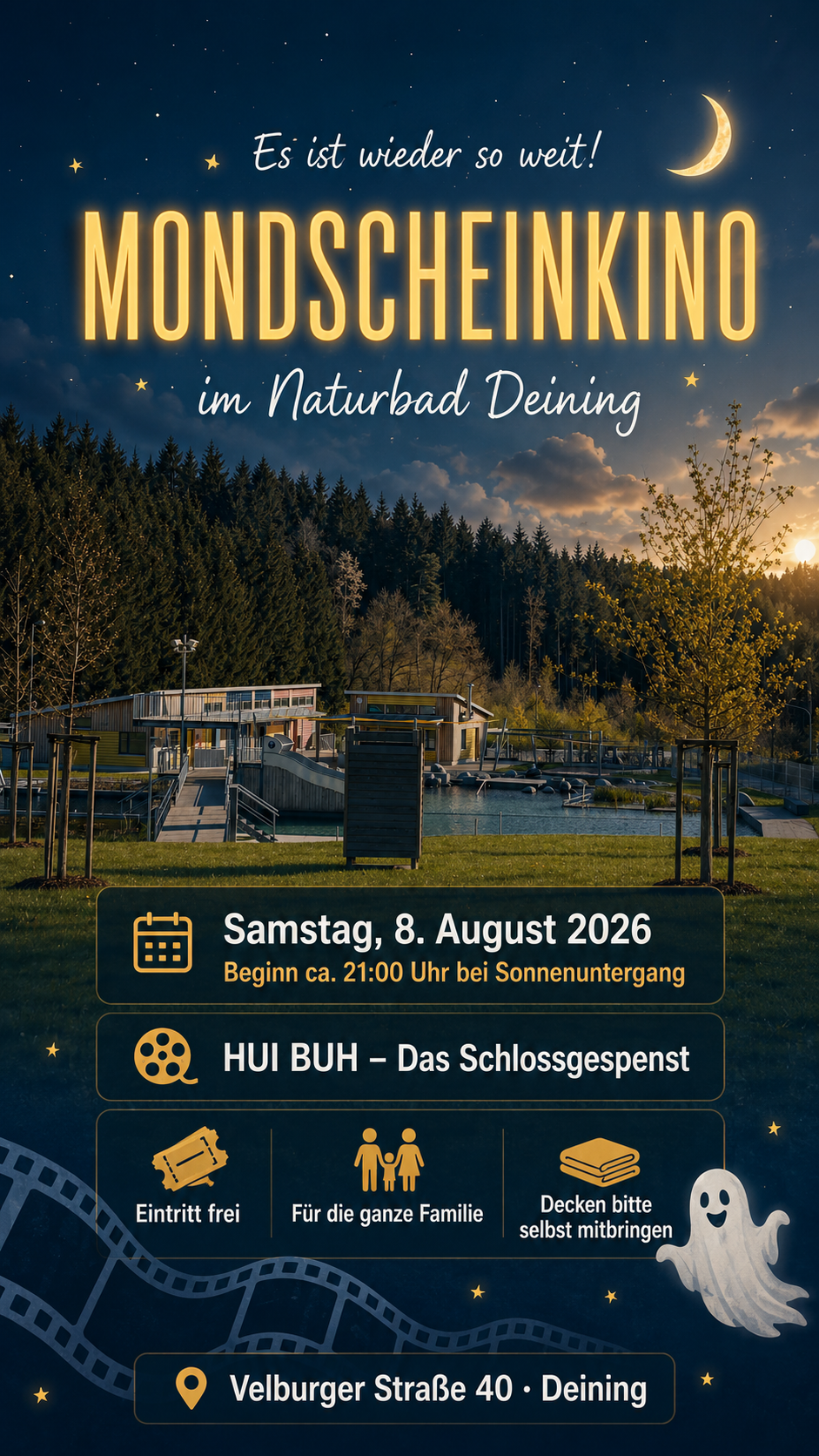 Naturbad Abendstimmung