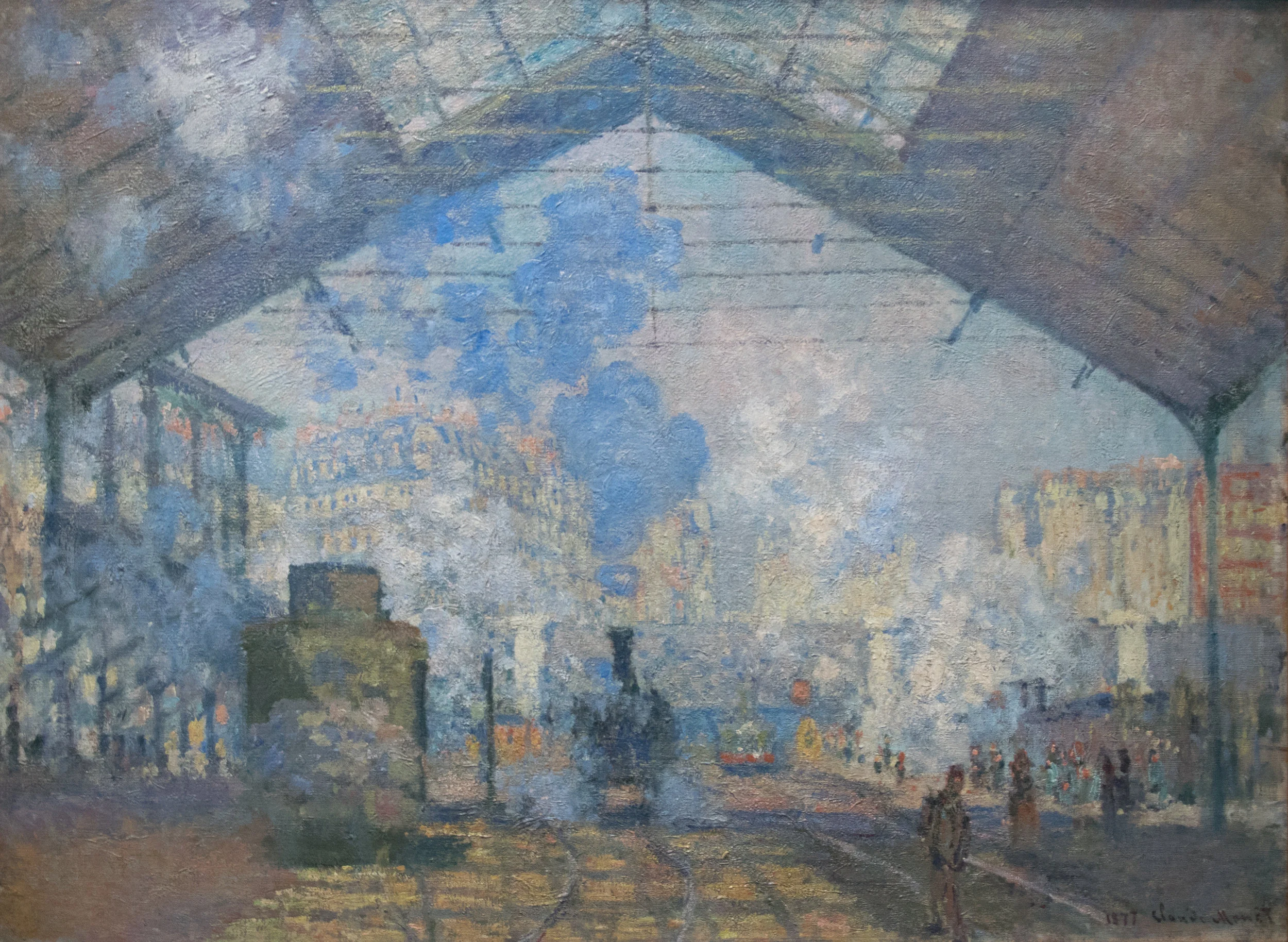 1. Estación Saint Lazare, Claude Monet. 1877 - fuente Wikipedia.