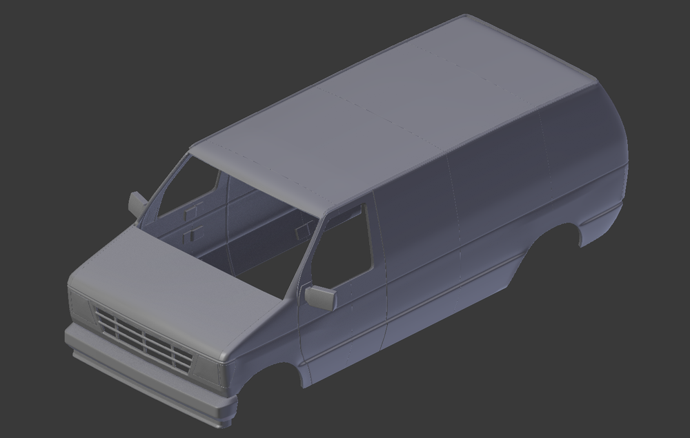 H94 Echo Panel Van, 331 to 336 mm Wheelbase — SCALE 3D RC