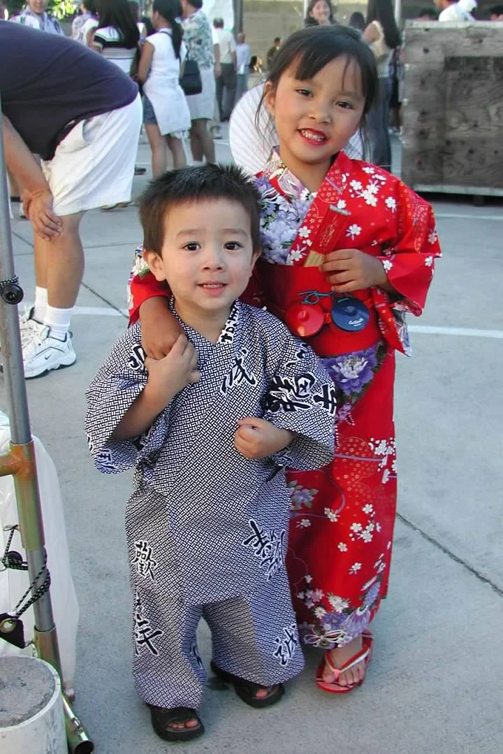 Cammi Kaneko and her brother attend San Jose’s Obon back in 2004.