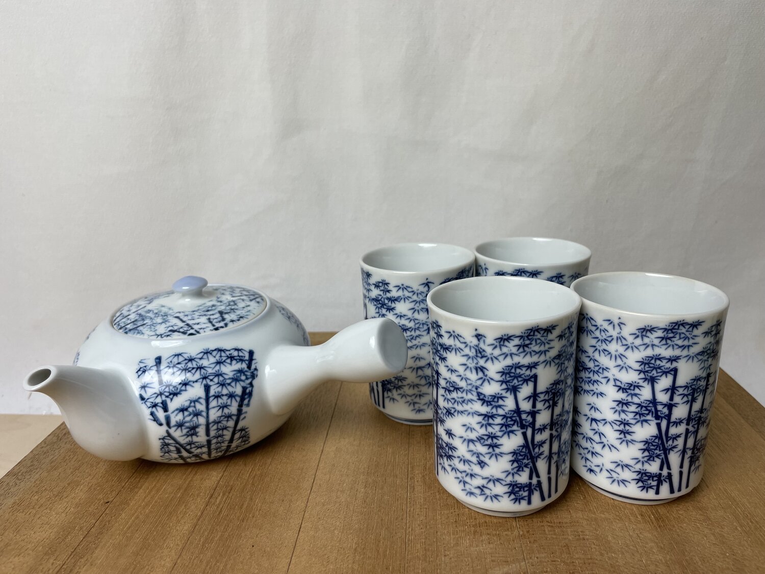 Japanese Kintsugi Tea Set, Teapot and Cups