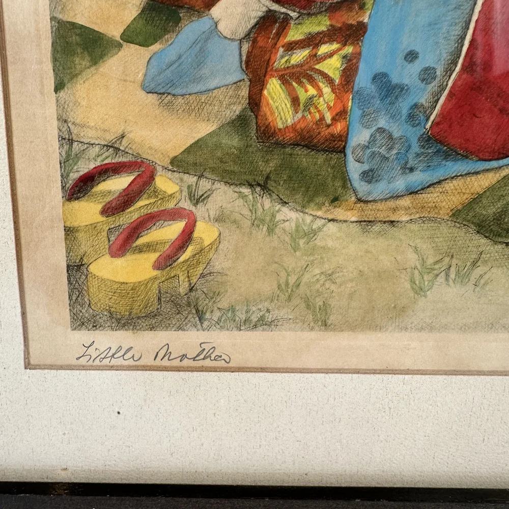 Art “Little Mother” by Willy Seiler — Japanese Cultural